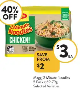 Foodworks Maggi 2 Minute Noodles offer