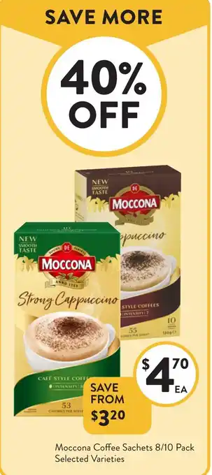 Moccona Coffee Sachets