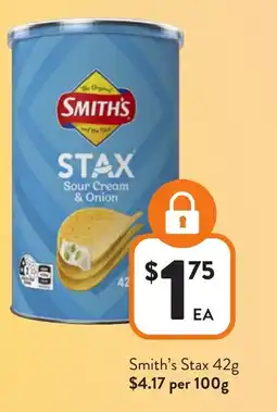 Foodworks Smith's Stax offer