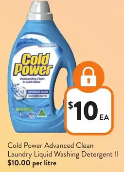 Foodworks Cold Power Advanced Clean Laundry Liquid Washing Detergent offer