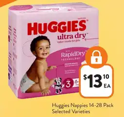 Foodworks Huggies Nappies offer