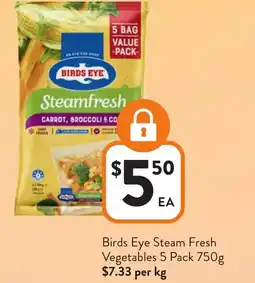 Foodworks Birds Eye Steam Fresh Vegetables offer