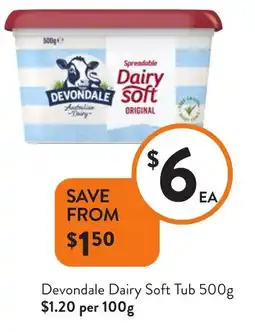 Foodworks Devondale Dairy Soft Tub offer