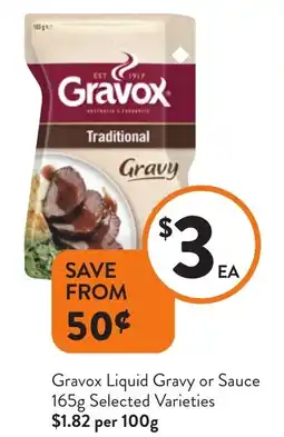 Foodworks Gravox Liquid Gravy or Sauce offer