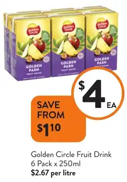 Foodworks Golden Circle Fruit Drink offer