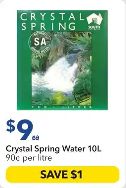Ritchies Crystal spring water offer