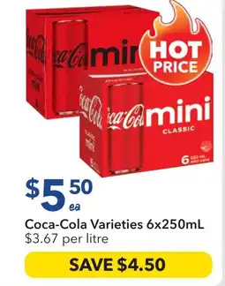 Ritchies Coca-cola varieties offer