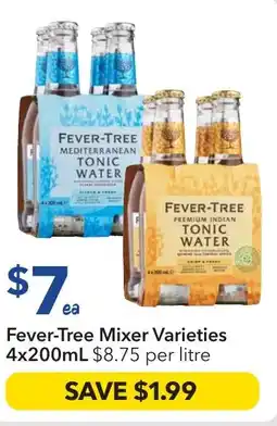 Ritchies Fever-tree mixer varieties offer