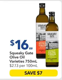 Ritchies Squeaky gate olive oil varieties offer