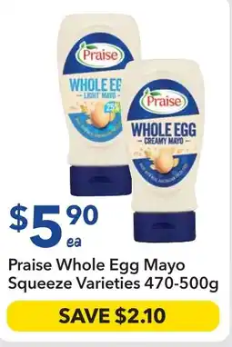 Ritchies Praise Whole Egg Mayo Squeeze Varieties offer