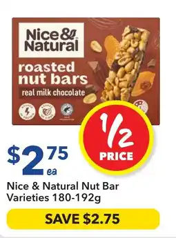 Ritchies Nice & Natural Nut Bar Varieties offer