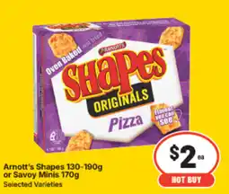 IGA Arnott's Shapes or Savoy Minis offer