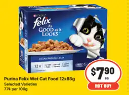 IGA Purina felix wet cat food offer