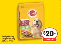 IGA Pedigree Dry Dog Food offer