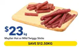 Ritchies Mayfair hot or mild twiggy sticks offer