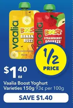 Ritchies Vaalia Boost Yoghurt Varieties offer