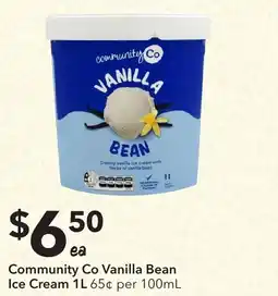 Ritchies Community co vanilla bean ice cream offer
