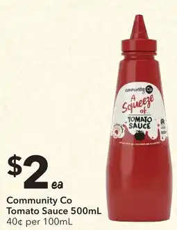 Ritchies Community co tomato sauce offer