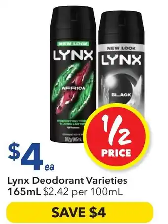 Lynx Deodorant Varieties