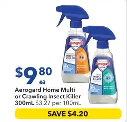 Ritchies Aerogard home multi or crawling insect killer offer