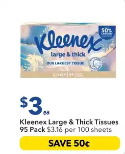 Ritchies Kleenex Large & Thick Tissues offer