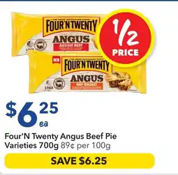 Ritchies Four'n twenty angus beef pie varieties offer