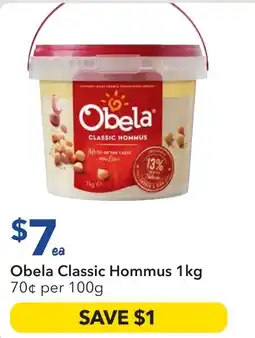 Ritchies Obela classic hommus offer
