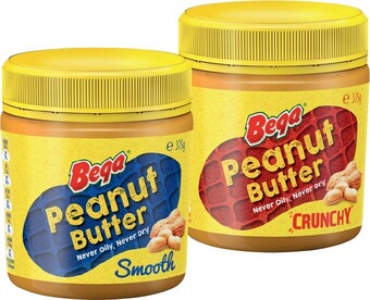 IGA Bega Crunchy or Smooth Peanut Butter 375g offer