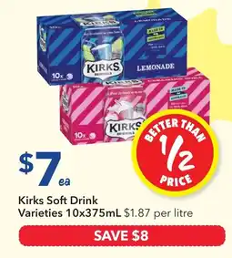 Ritchies Kirks Soft Drink Varieties offer