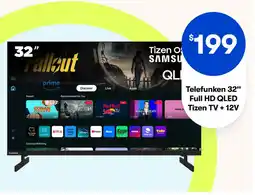 BIG W Telefunken full hd qled tizen tv +12v offer