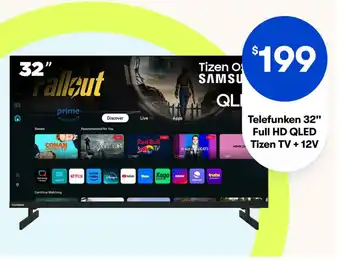 Telefunken full hd qled tizen tv +12v