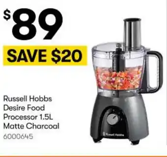 Russell Hobbs Desire Food Processor Matte Charcoal