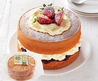 IGA Your Bakery Chocolate or Vanilla Double Unfilled Sponge Gake 460g offer