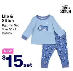 BIG W Lilo & stitch pyjama set offer