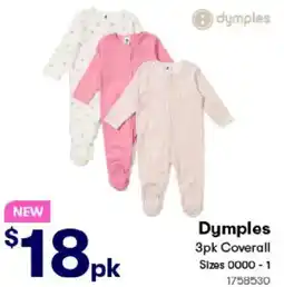 BIG W Dymples coverall offer