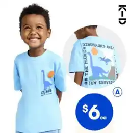 BIG W K-d back print tee offer