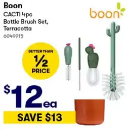 BIG W Boon cacti bottle brush set, terracotta offer