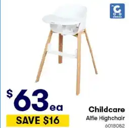 BIG W Childcare alfie highchair offer