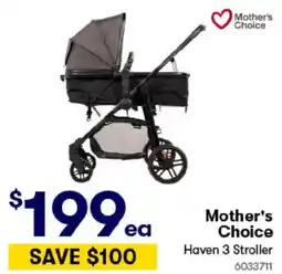 BIG W Mother's choice haven 3 stroller offer