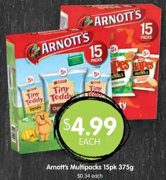 Spudshed Arnott's Multipacks offer