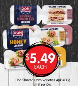 Spudshed Don shaved ham varieties offer