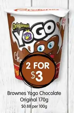 Spudshed Brownes yogo chocolate original offer