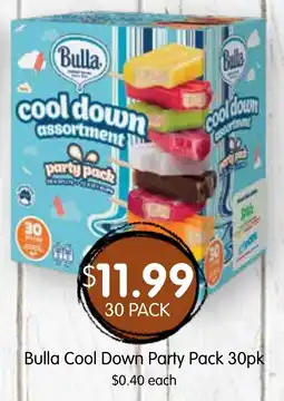 Spudshed Bulla cool down party pack offer