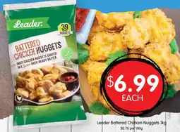 Spudshed Leader battered chicken nuggets offer