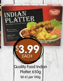 Spudshed Quality Food Indian Platter offer