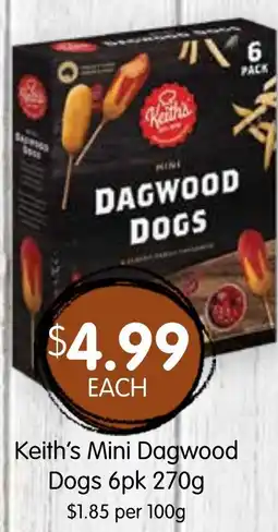 Spudshed Keith's mini dagwood dogs offer