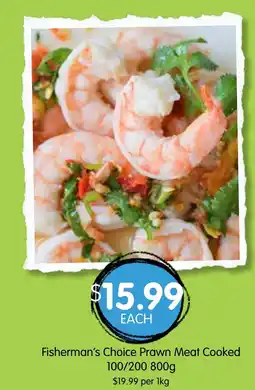 Spudshed Fisherman's Choice Prawn Meat Cooked offer