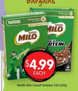 Spudshed Nestlé milo cereal varieties offer