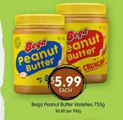 Spudshed Bega Peanut Butter Varieties offer