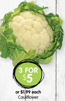 Spudshed Cauliflower offer